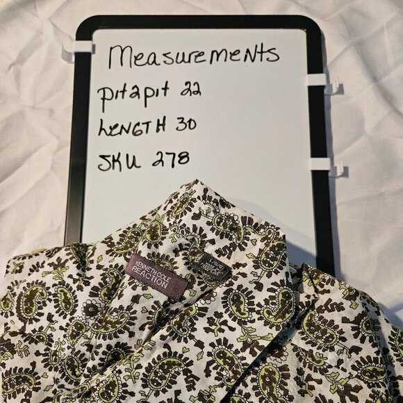 Men’s Paisley Print Dress Shirt size large - Picture 7 of 7